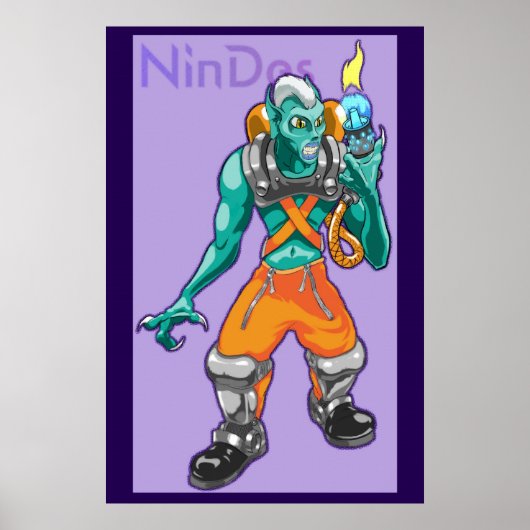 Subcretie met vlamuitrusting poster (Voorkant)