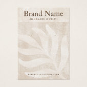 Subcutaan blad ivoor lichtbruin met bruine weergav visitekaartje (Voorkant)