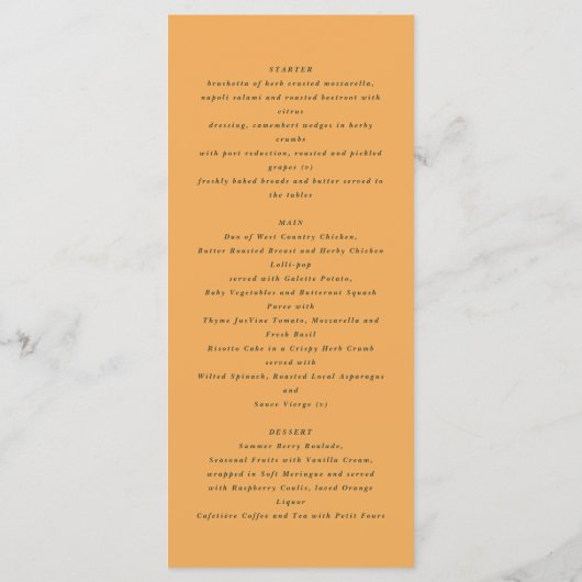 Subcutaan oranje citrus menu (Achterkant)