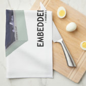 Subductiezone ingebed in (geologische Humor) Theedoek (Quarter Fold)