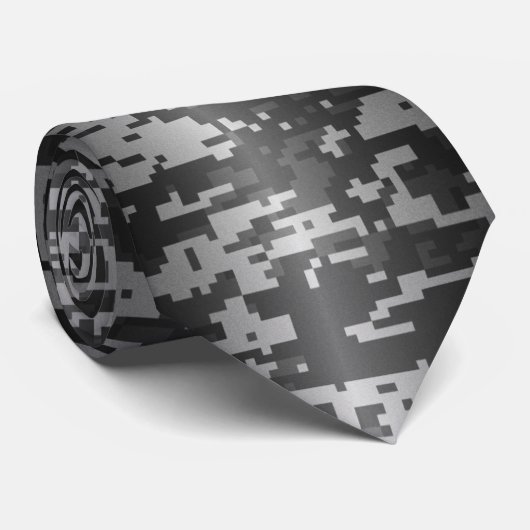 Subdued Grey Soldaat Digital Camo Stropdas (Opgerold)