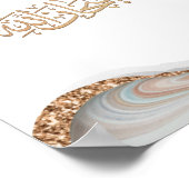 SubhanAllah Islamitische kalligrafie Poster (Hoek)