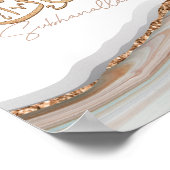 SubhanAllah Islamitische Kunstaardkalligrafie Poster (Hoek)