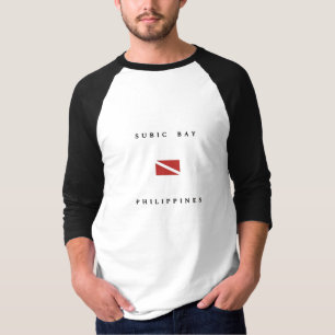 Subic Bay Filipijnen Scuba Dive Flag T-shirt