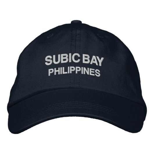 Subic Bay Filippijnen Honkbalhoed Geborduurde Pet (Voorkant)