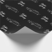 Subie bende wrx witte print cadeaupapier (Hoek)