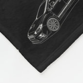 Subie bende wrx witte print fleece deken (Hoek)