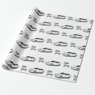 Subie bende wrx zwarte print cadeaupapier