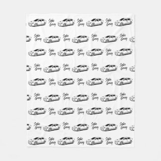 Subie bende wrx zwarte print fleece deken