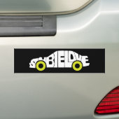 Subie Love Green Bumpersticker (Op auto)