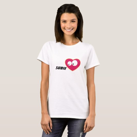 Subie Love T-shirt (Voorkant volledig)