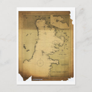 Subig (Subic) Bay Luzon Filipijnen 1902 Map Briefkaart