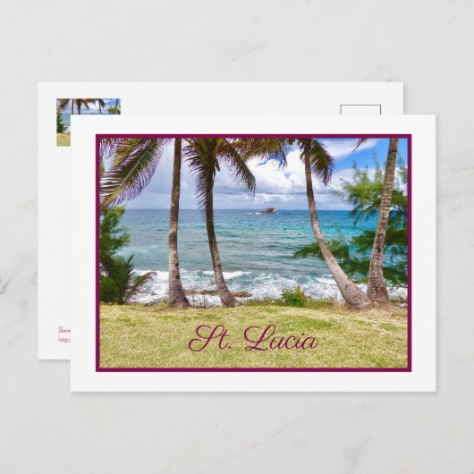 Sublieme St. Lucia Briefkaart (Voorkant / Achterkant)