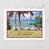 Sublieme St. Lucia Briefkaart (Voorkant)
