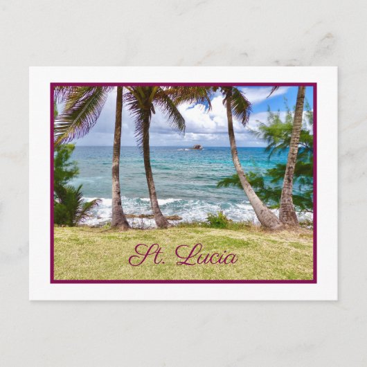 Sublieme St. Lucia Briefkaart (Voorkant)