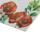 Sublieme Waterverf Bold Red Poppies Snijplank (Hoek)