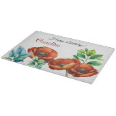 Sublieme Waterverf Bold Red Poppies Snijplank (Hoek)