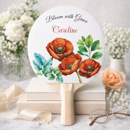 Sublieme Waterverf Red Poppies Happy Retirement Tafeltennisbatje