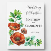 Sublieme Waterverf rode papavers in stijl Fotoplaat (Voorkant)