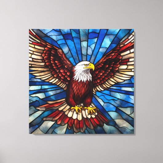 sublimatie van de American Eagle Canvas Afdruk (Voorkant)