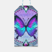 Sublimatie Vlinder met Achtergrond Cadeaulabel (Achterkant)