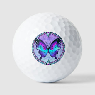 Sublimatie Vlinder met Achtergrond Golfballen