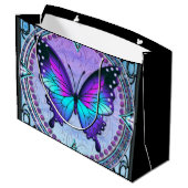 Sublimatie Vlinder met Achtergrond Groot Cadeauzakje (Achterkant Gekanteld)