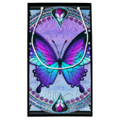 Sublimatie Vlinder met Achtergrond Klein Cadeauzakje (Achterkant)