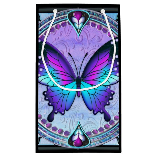 Sublimatie Vlinder met Achtergrond Klein Cadeauzakje (Achterkant)