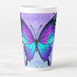 Sublimatie Vlinder met Achtergrond Latte Mok
