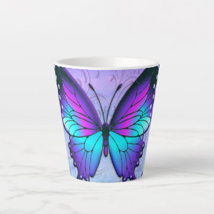 Sublimatie Vlinder met Achtergrond Latte Mok