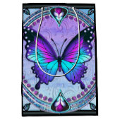 Sublimatie Vlinder met Achtergrond Medium Cadeauzakje (Voorkant)