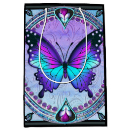 Sublimatie Vlinder met Achtergrond Medium Cadeauzakje