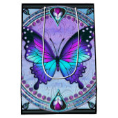 Sublimatie Vlinder met Achtergrond Medium Cadeauzakje (Achterkant)