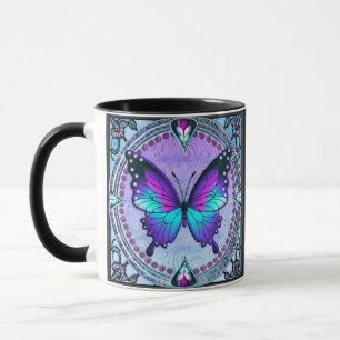 Sublimatie Vlinder met Achtergrond Mok