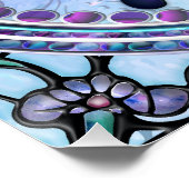 Sublimatie Vlinder met Achtergrond Perfect Poster (Hoek)