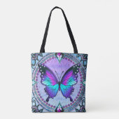 Sublimatie Vlinder met Achtergrond Tote Bag (Achterkant)