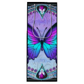 Sublimatie Vlinder met Achtergrond Wijn Cadeautas (Voorkant)