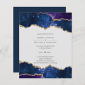 Sublime Agate Blue Gold WEDDING SUITE (Voorkant / Achterkant)