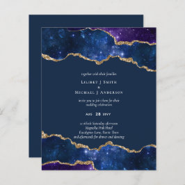 Sublime Agate Blue Gold WEDDING SUITE