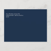 Sublime Agate Blue Gold WEDDING SUITE Briefkaart (Achterkant)