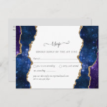 Sublime Agate Blue Gold WEDDING SUITE