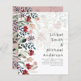 Sublime Bourgondië Blauwe Wilde Bloemen Trouw Eleg