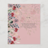 Sublime Bourgondië Blauwe Wilde Bloemen Trouw Eleg (Achterkant)