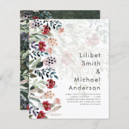 Sublime Bourgondisch Blauwe Wilde Bloemen Trouw El