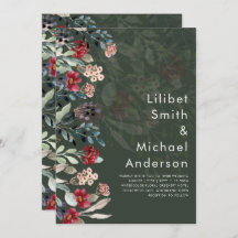 Sublime Bourgondisch Blauwe Wilde Bloemen Trouw El