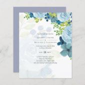Sublime Dusty Blue Flowers Sage Green Wedding (Voorkant / Achterkant)