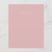 Sublime Dusty Blue Flowers Sage Green Wedding Flyer (Achterkant)