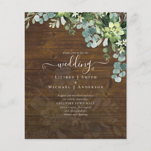 Sublime Dusty Blue GREENERY Eucalyptus WEDDING (Voorkant)