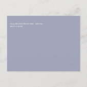 Sublime Dusty Blue Pink Blossom Wedding Suite Briefkaart (Achterkant)